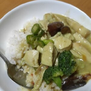 豆乳で作る！タイ・グリーンカレー